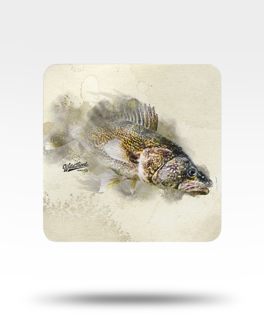 Walleye Corkwood Coaster Set