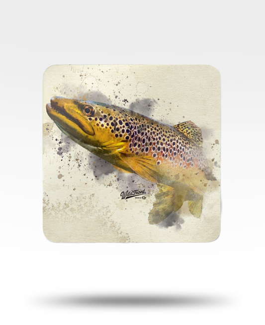 Brown Trout Corkwood Coaster Set