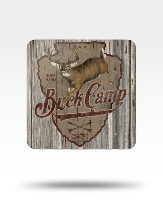 Buck Camp Corkwood Coaster Set