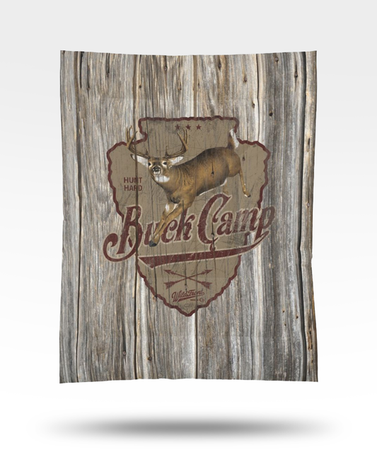 Buck Camp Whitetail Deer Cotton Comforter