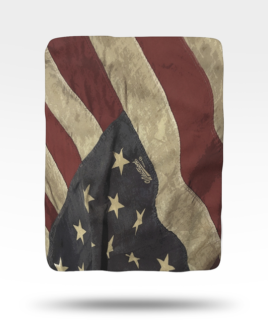 USA Flag Sherpa Fleece Blanket