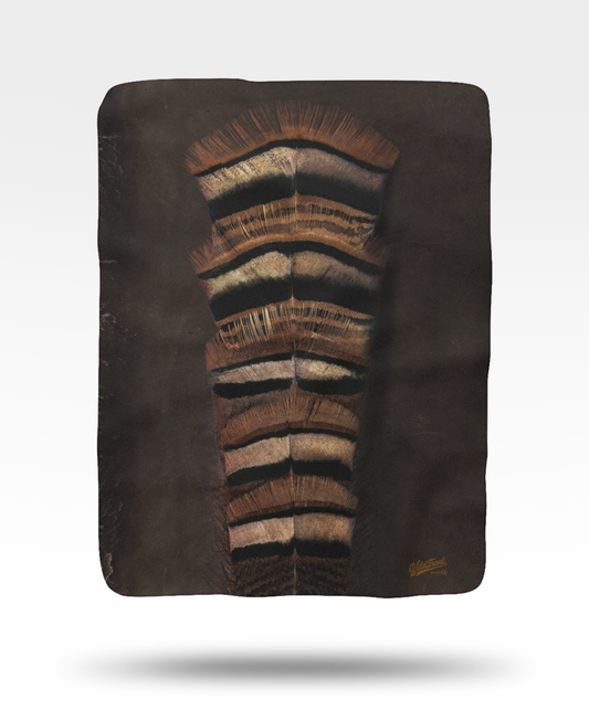 Turkey Feathers Sherpa Fleece Blanket