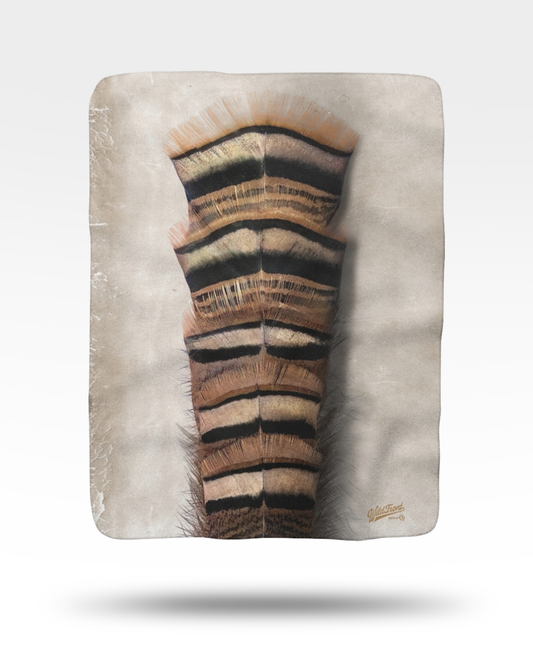 Turkey Feathers Sherpa Fleece Blanket
