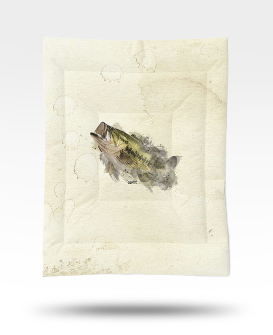 Largemouth Bass Cotton Comforter