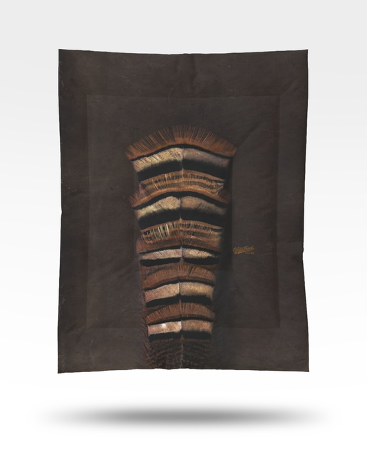 Turkey Feather Stacked Dark Cotton Comforter