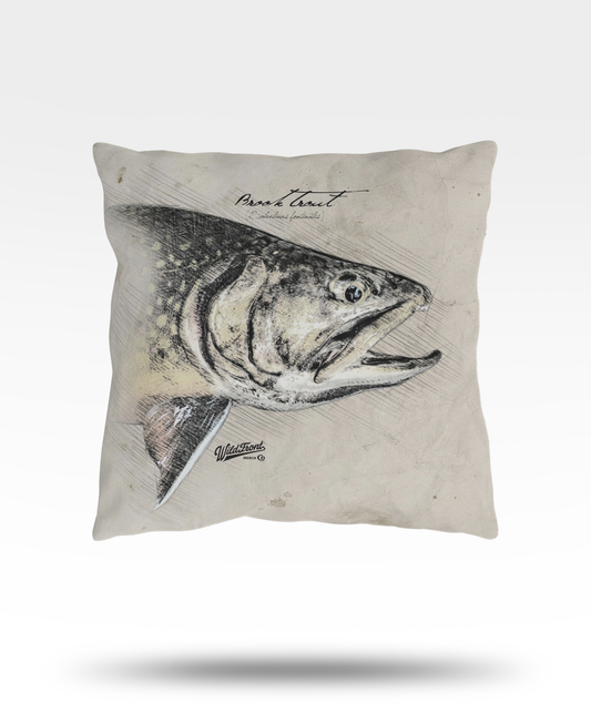 Brook Trout Outdoor Pillow