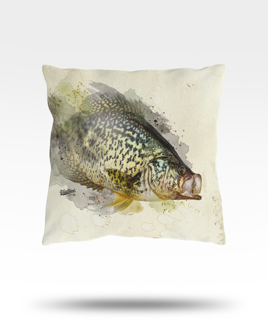 Crappies Outdoor Pillow