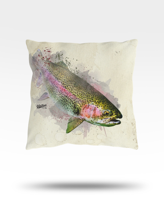 Rainbow Trout Outdoor Pillow