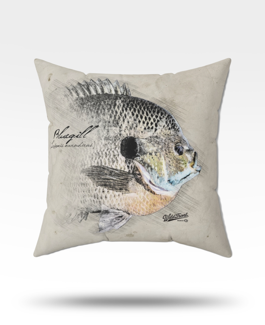 Bluegill Faux Suede Square Pillow