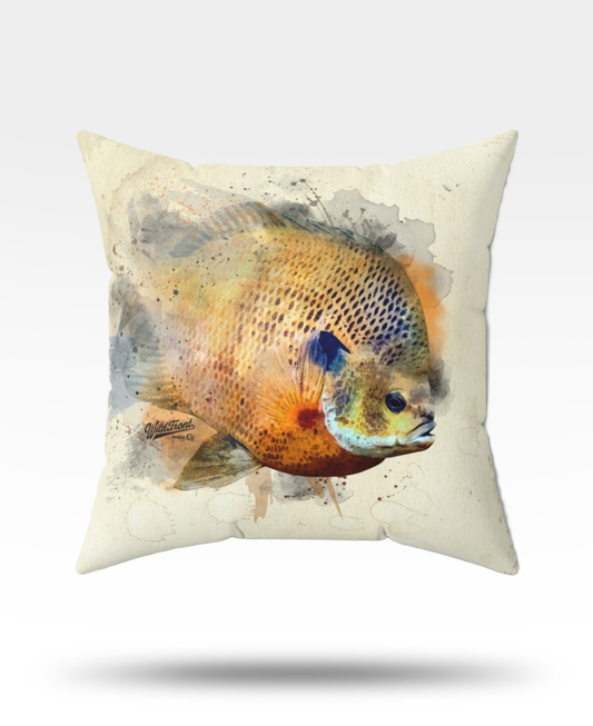 Bluegill Faux Suede Square Pillow