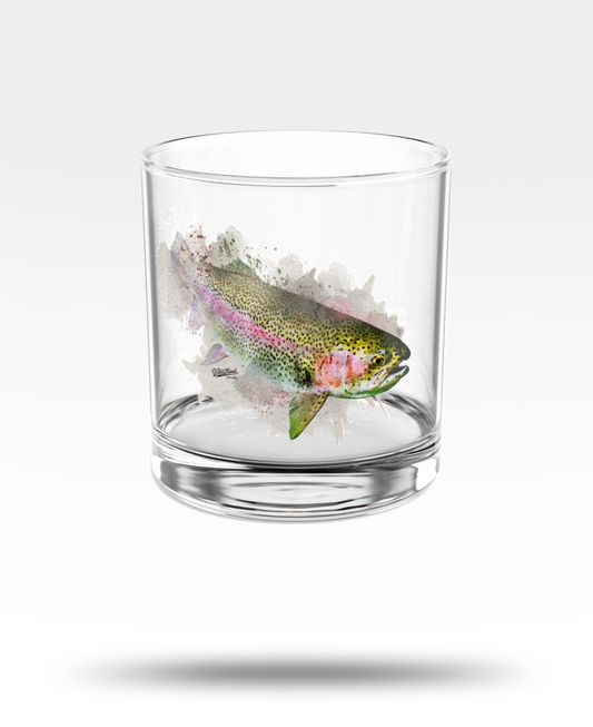 Rainbow Trout Whiskey Glass