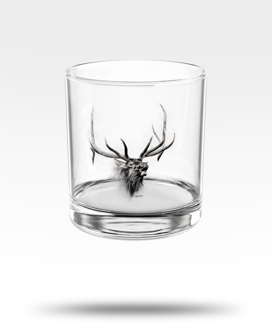Bull Elk Whiskey Glass
