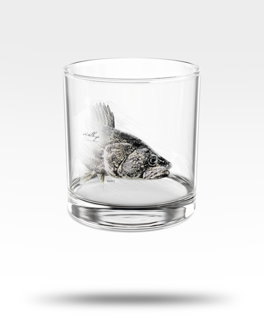 Walleye Whiskey Glass