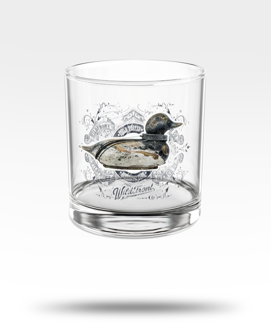 Vintage Bluebill Decoy Whiskey Glass