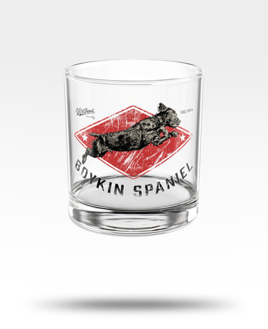 Boykin Spaniel Whiskey Glass