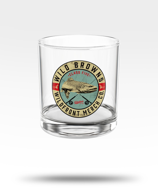 Wild Brown Whiskey Glass