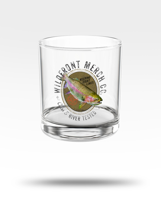 WildFront Rainbow Trout Whiskey Glass
