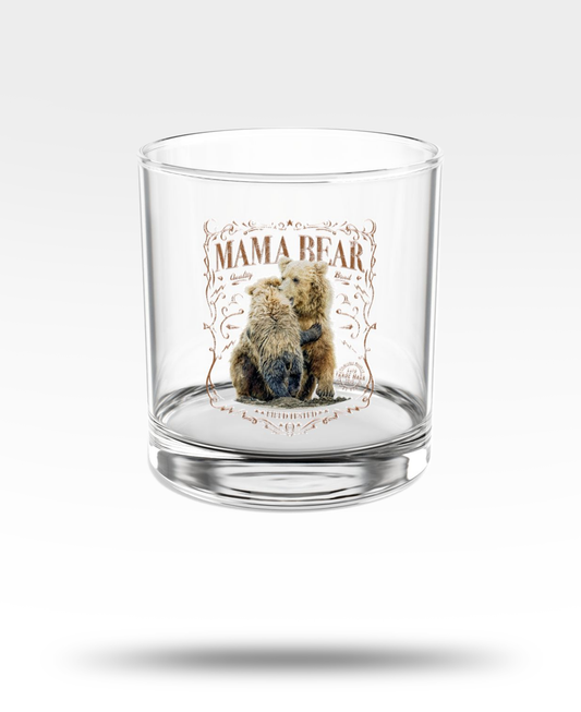 Mama Bear Whiskey Glass