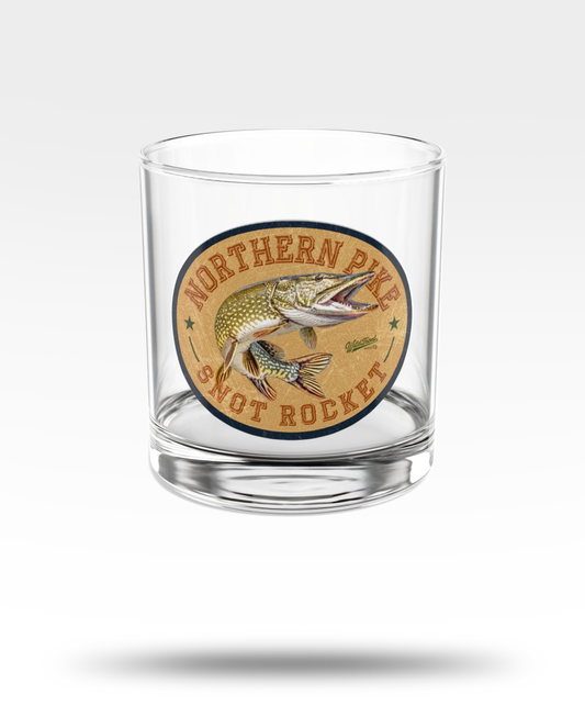 Northern Pike Snot Roclet Whiskey Glass
