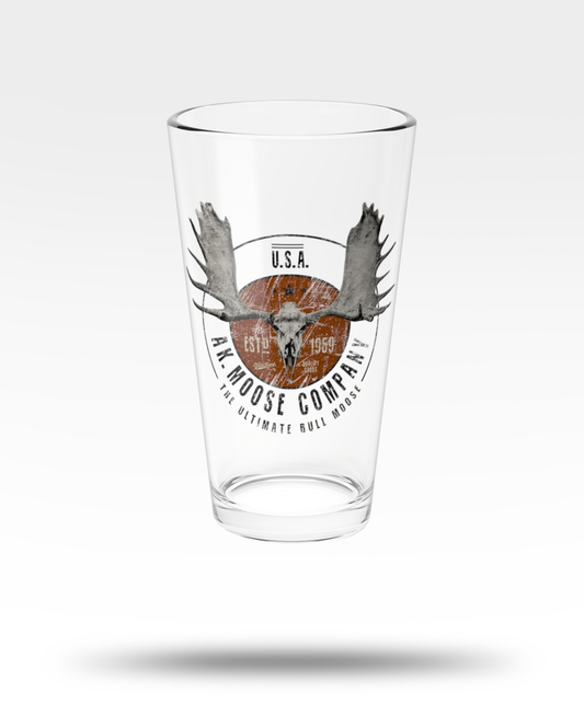 AK Moose Company Pint Glass