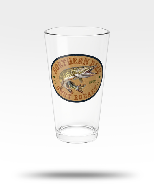 Northern Pike Snot Rocket Pint Glass