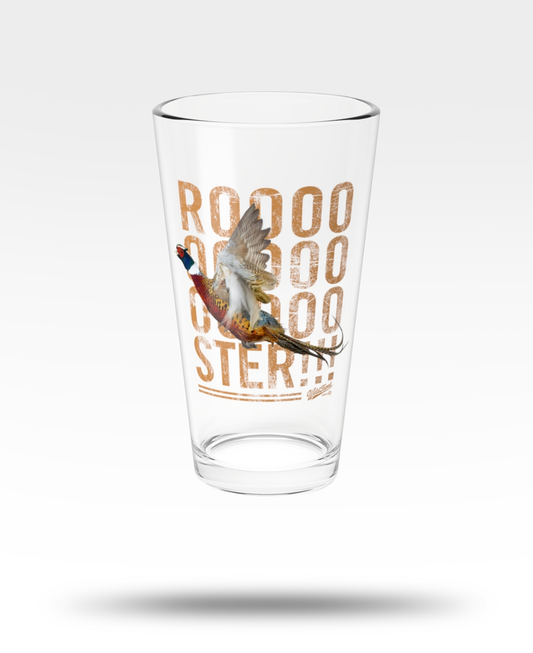 Roooooster Flushing Pheasant Pint Glass