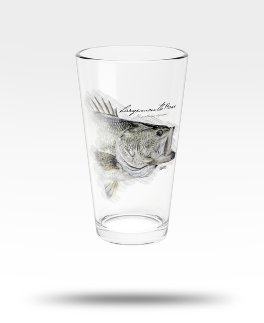 Largemouth Bass Pint Glass