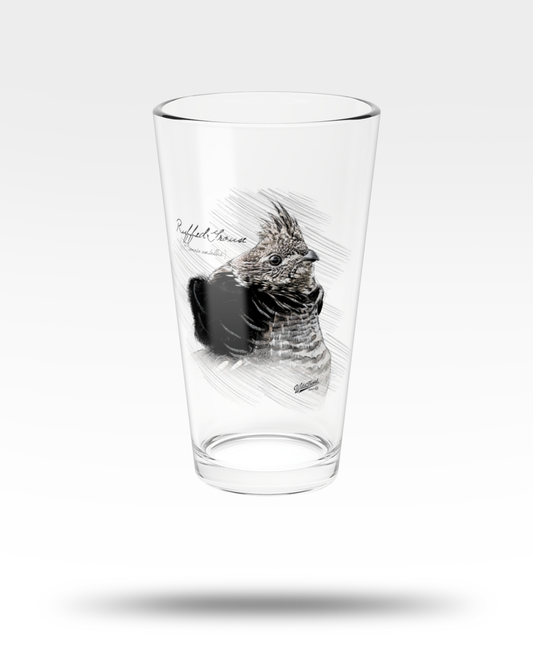 Ruffed Grouse Pint Glass