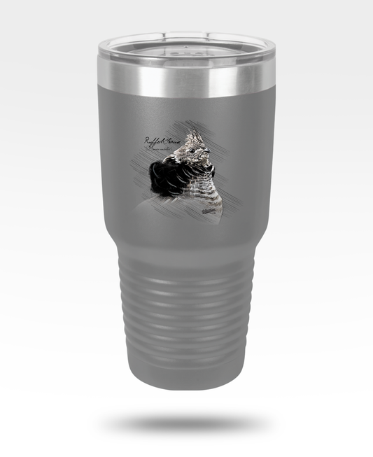 Ruffed Grouse Drawing 30oz Tumbler