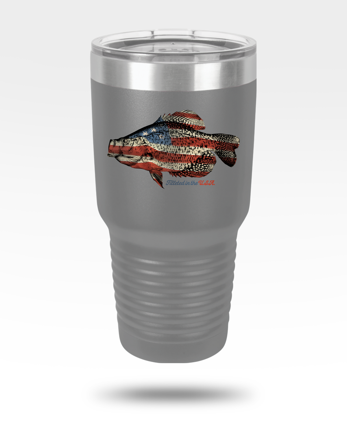 Crappie USA Flag 30oz Insulated Tumbler