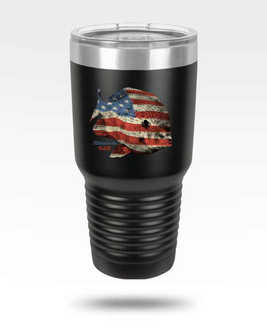 Bluegill USA Flag 30oz Insulated Tumbler