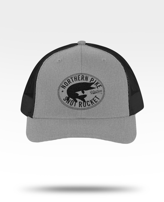 Northern Pike Snot Rocket Trucker Cap (Stitched)