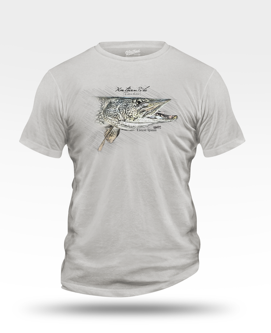 Northern Pike Drawing T-Shirt
