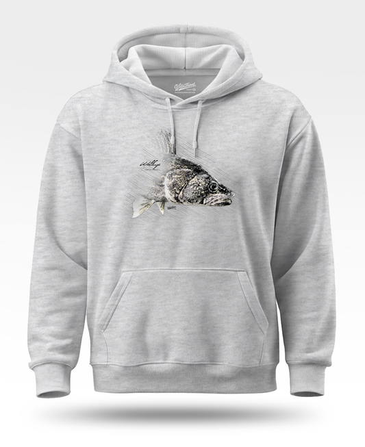 Walleye Drawing Hoodie