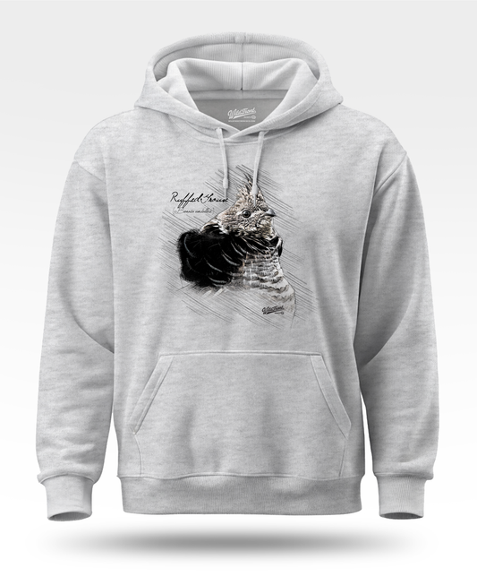 Ruffed Grouse Drawing Hoodie