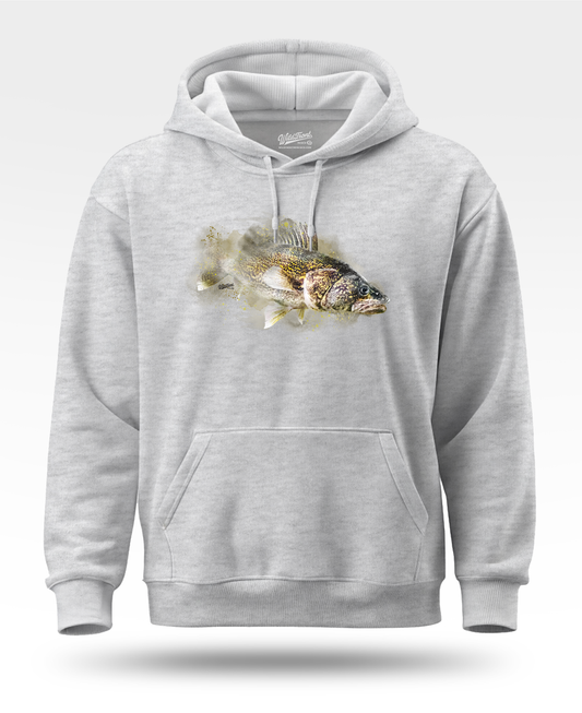 Walleye Watercolor Hoodie