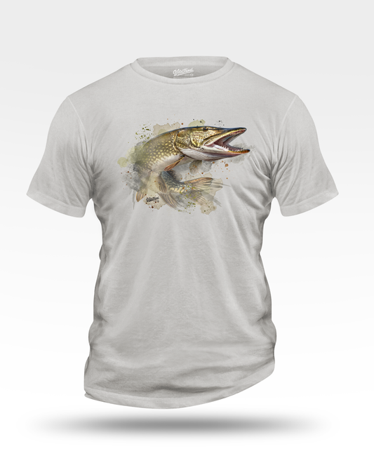 Northern Pike Watercolor T-Shirt