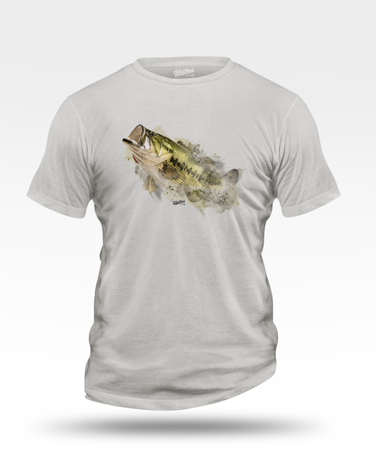 Largemouth Bass Watercolor T-Shirt