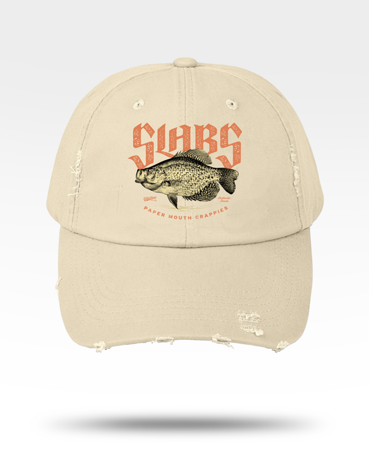 Slabs Crappie Distressed Cap