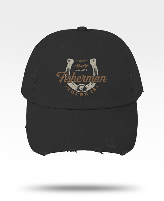 Lucky Fisherman Distressed Cap