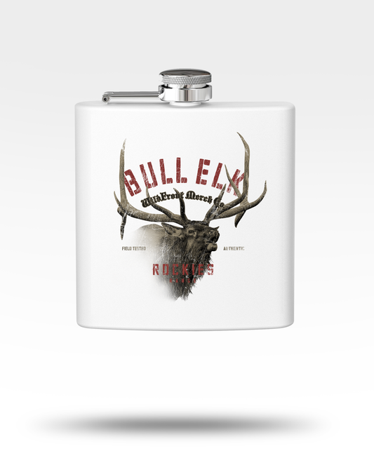 Bull Elk Stainless Steel Flask