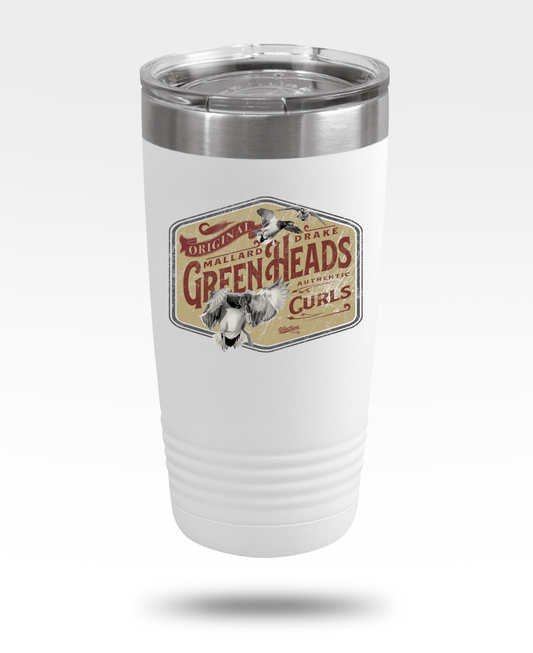 Greenheads Curls Insulated Tumbler, 20oz