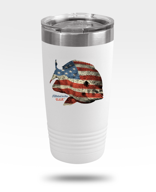 Bluegill USA Flag Insulated Tumbler, 20oz