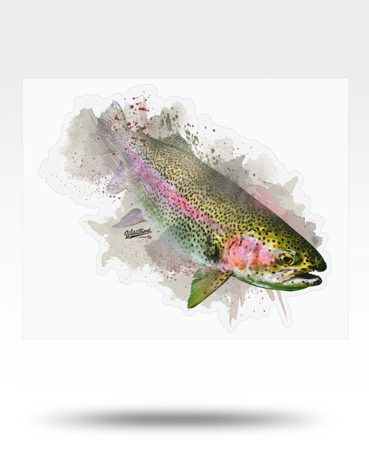 Rainbow Trout Watercolor Kiss-Cut Vinyl Decal
