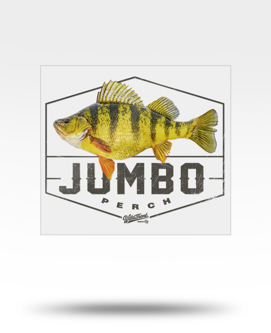 Jumbo Perch Large Transparent Sticker