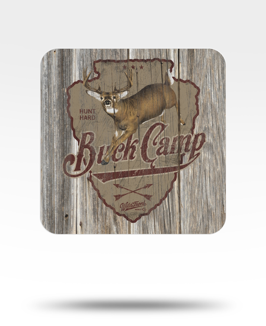 Buck Camp Whitetail Deer Bulk Coasters