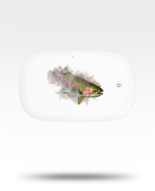 Rainbow Trout Watercolor UV Phone Sanitizer and Wireless Charging Pad