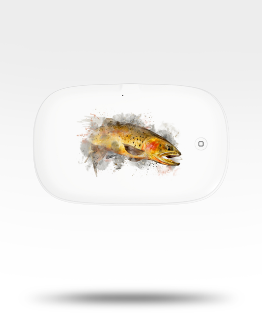 Cutthroat Trout Watercolor UV Phone Sanitizer and Wireless Charging Pad