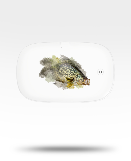 Crappie Watercolor UV Phone Sanitizer and Wireless Charging Pad