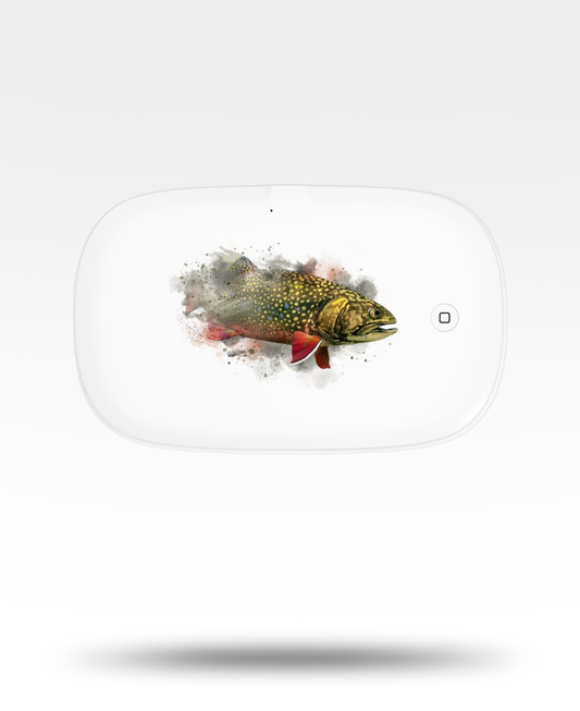 Brook Trout Watercolor UV Phone Sanitizer and Wireless Charging Pad